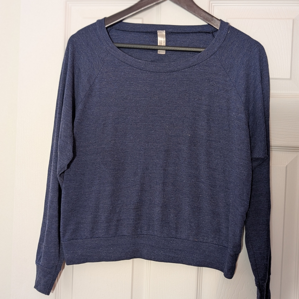 American Apparel Blue Long Sleeve Top